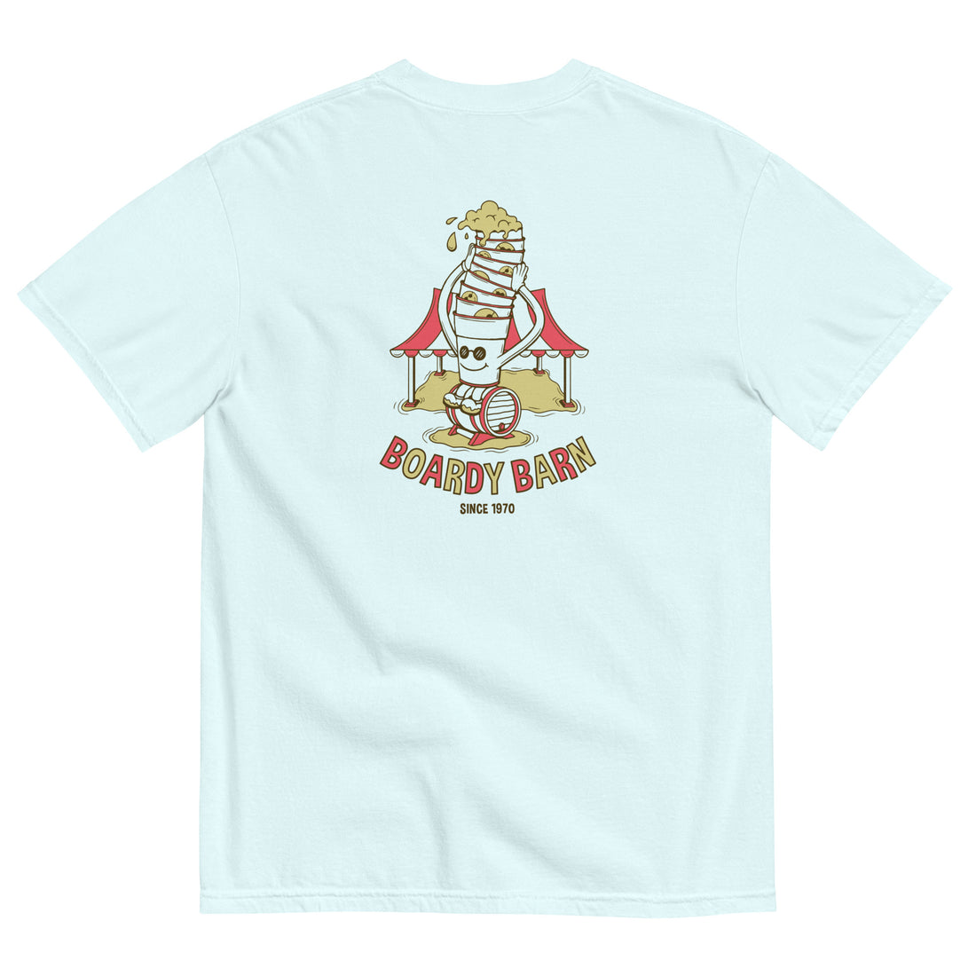 
  
  Boardy Barn Cup Stack - Unisex garment-dyed heavyweight t-shirt
  
