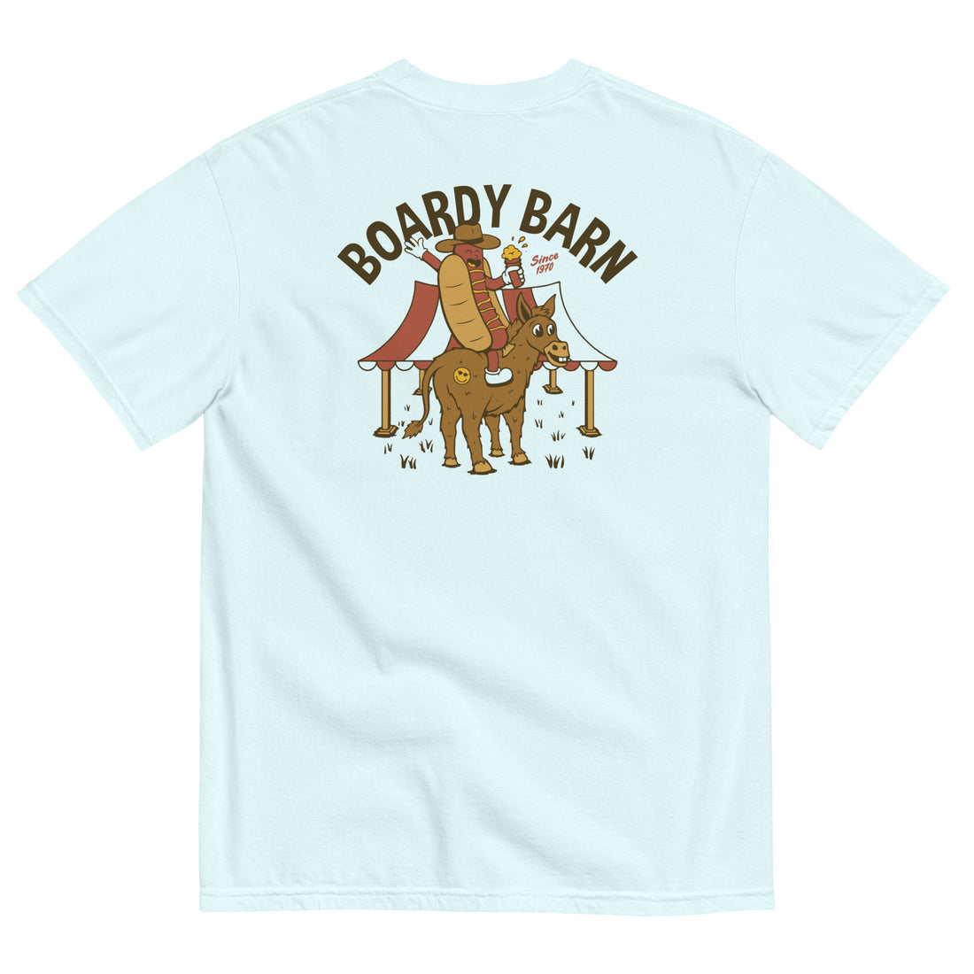 Dog-n-Donkey Boardy Barn Unisex garment-dyed heavyweight t-shirt