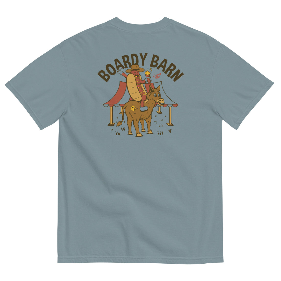 Dog-n-Donkey Boardy Barn Unisex garment-dyed heavyweight t-shirt