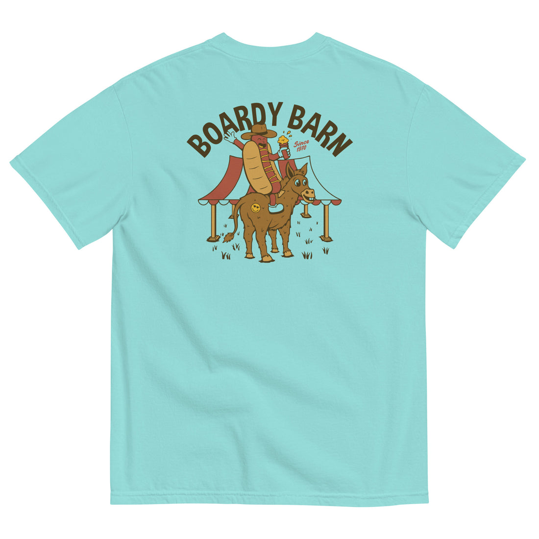 Dog-n-Donkey Boardy Barn Unisex garment-dyed heavyweight t-shirt