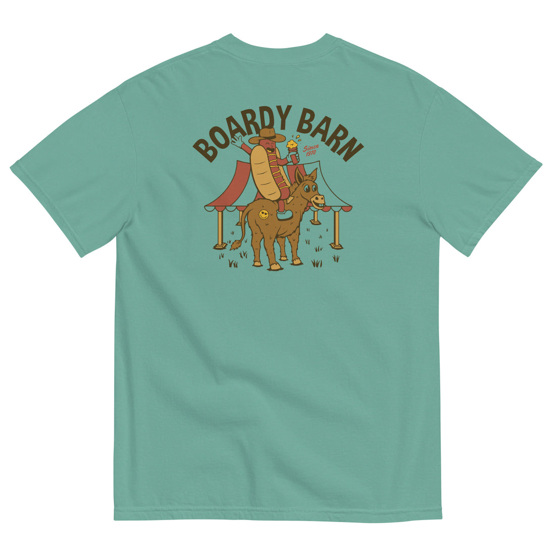 Dog-n-Donkey Boardy Barn Unisex garment-dyed heavyweight t-shirt