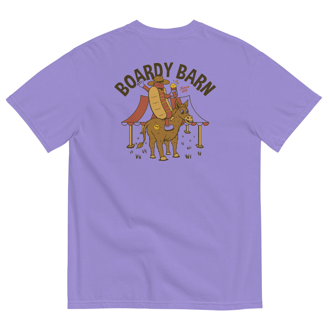 Dog-n-Donkey Boardy Barn Unisex garment-dyed heavyweight t-shirt