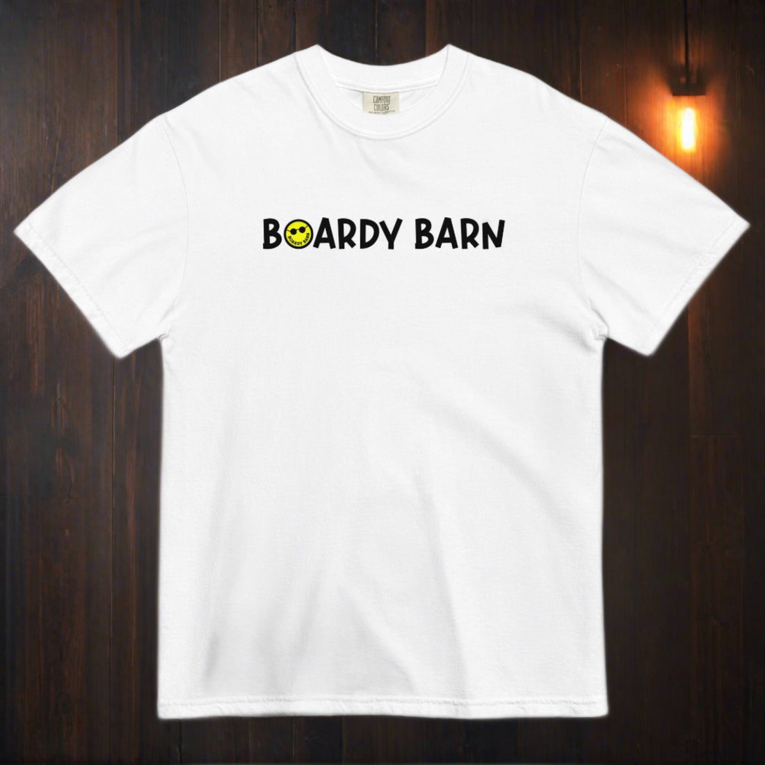 
  
  Unisex Boardy Barn Smiley Garment-dyed Heavyweight T-shirt
  
