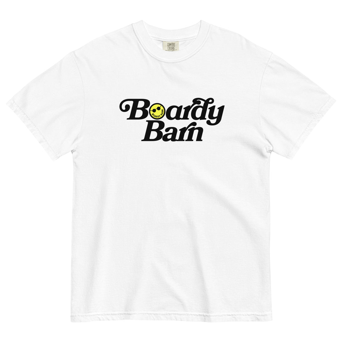 
  
  Unisex Fancy Font Boardy Barn Garment-dyed heavyweight t-shirt
  
