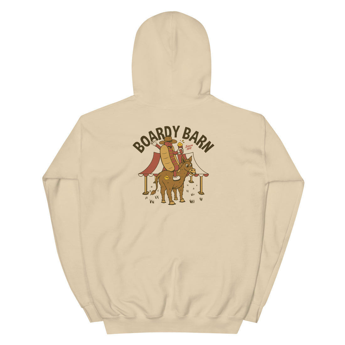 Dog-n-Donkey Boardy Barn Unisex Hoodie