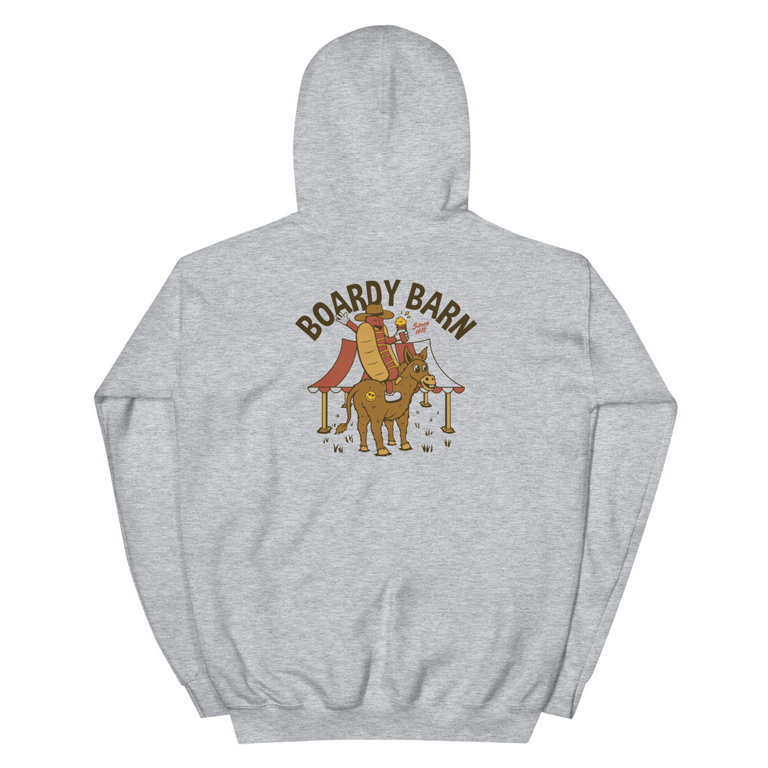 Dog-n-Donkey Boardy Barn Unisex Hoodie
