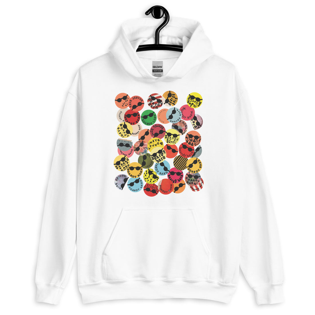 Unisex Boardy Barn 'All Smiles' Hoodie by Frances