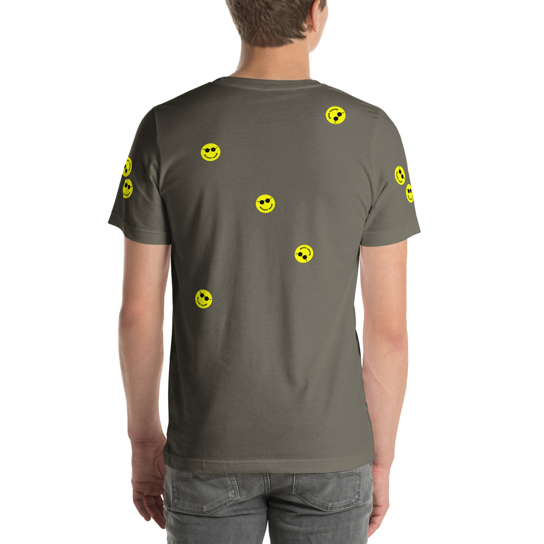 
  
  Unisex 'Stickers EVERYWHERE' Boardy Barn T-shirt
  
