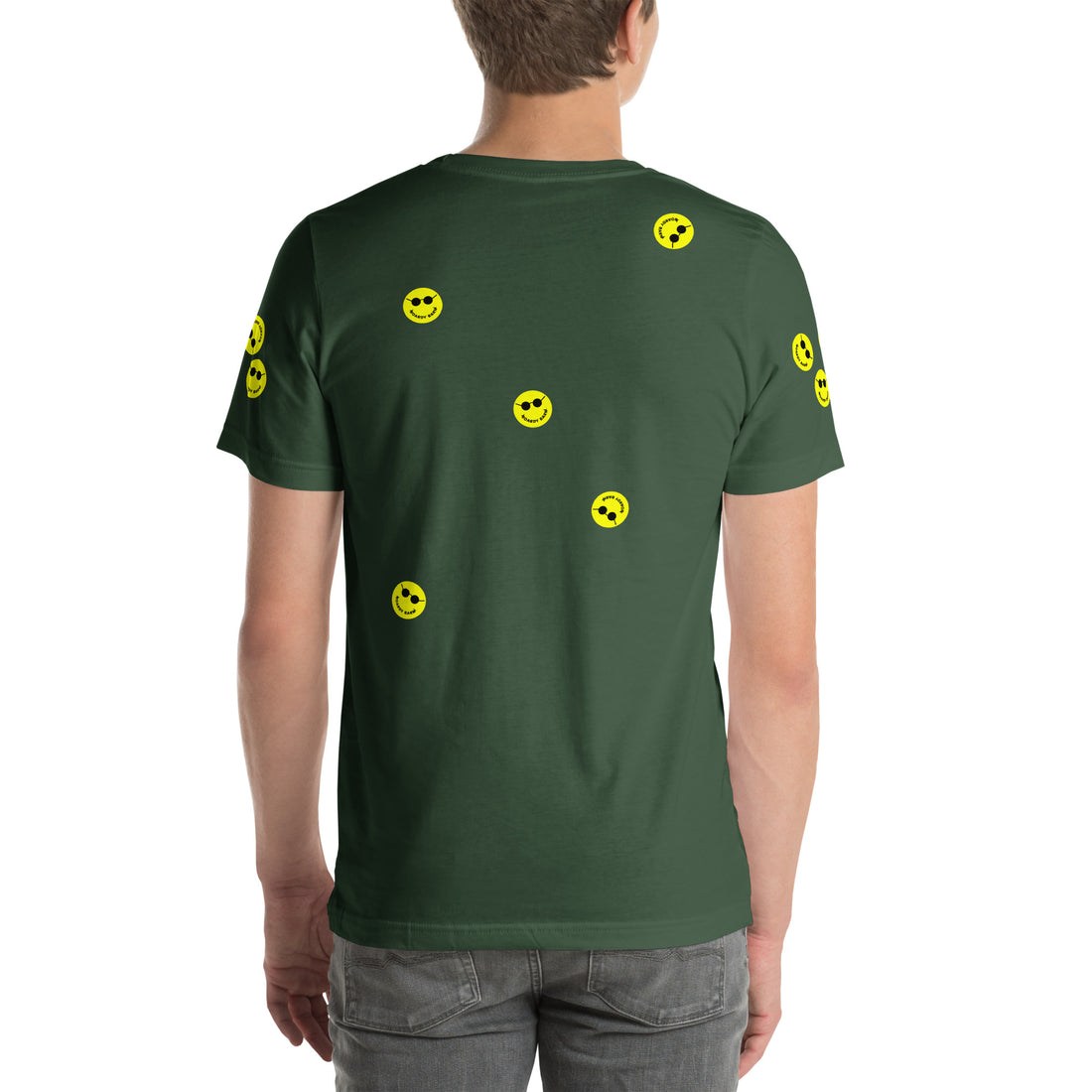 
  
  Unisex 'Stickers EVERYWHERE' Boardy Barn T-shirt
  
