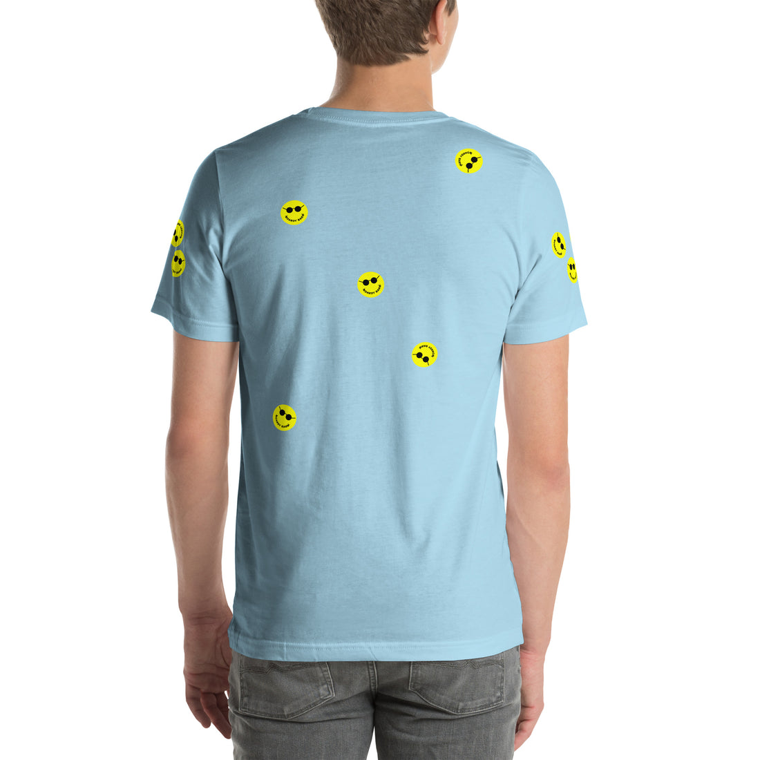 
  
  Unisex 'Stickers EVERYWHERE' Boardy Barn T-shirt
  
