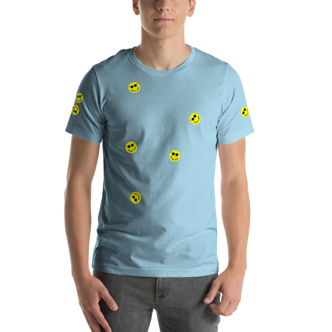 
  
  Unisex 'Stickers EVERYWHERE' Boardy Barn T-shirt
  
