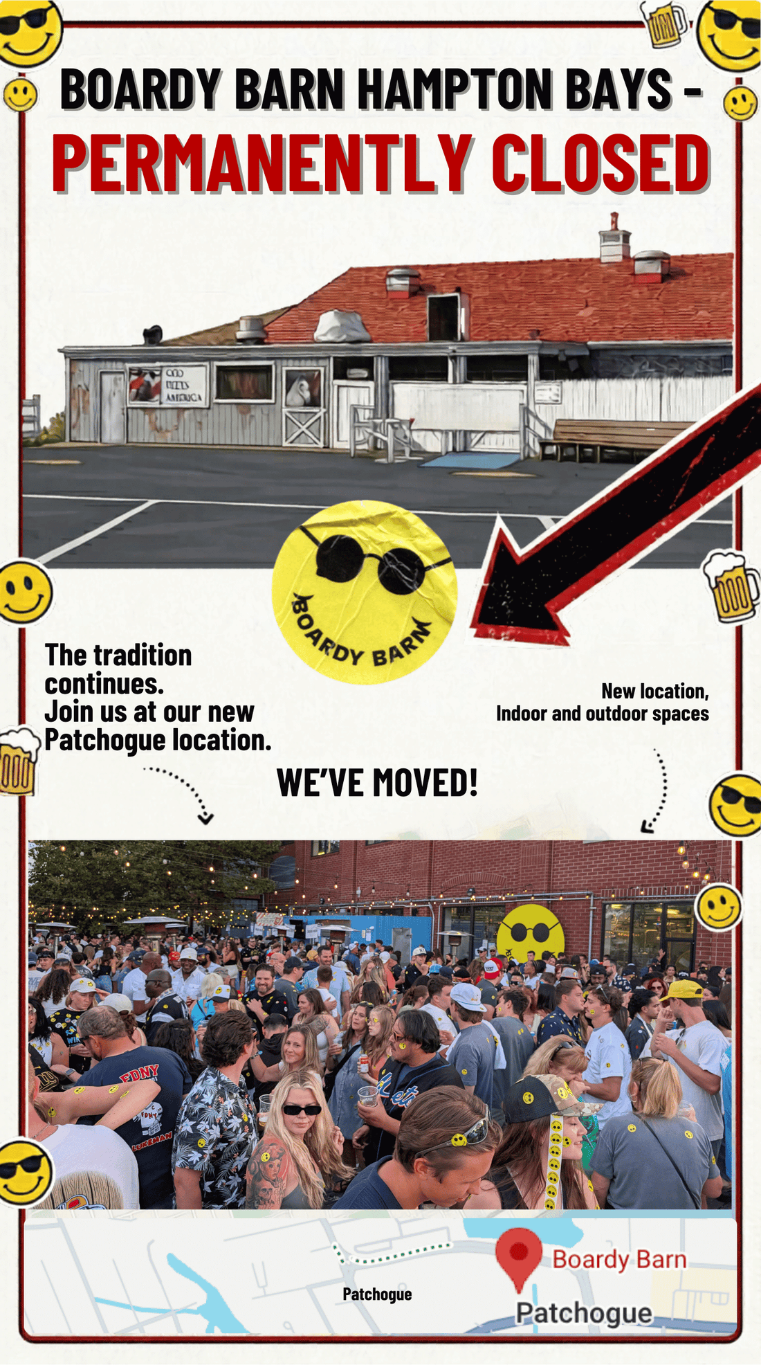 
  
  Boardy Barn Hampton Bays is Permanently Closed - Now Located in Patchogue!
  
