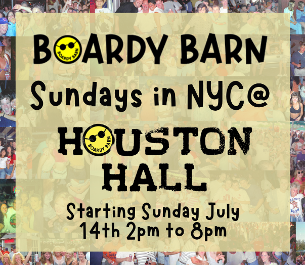 
  
  HAMPTONS MAINSTAY BOARDY BARN RETURNS FOR SUMMER SUNDAYS AT NYC’S ICONIC HOUSTON HALL
  
