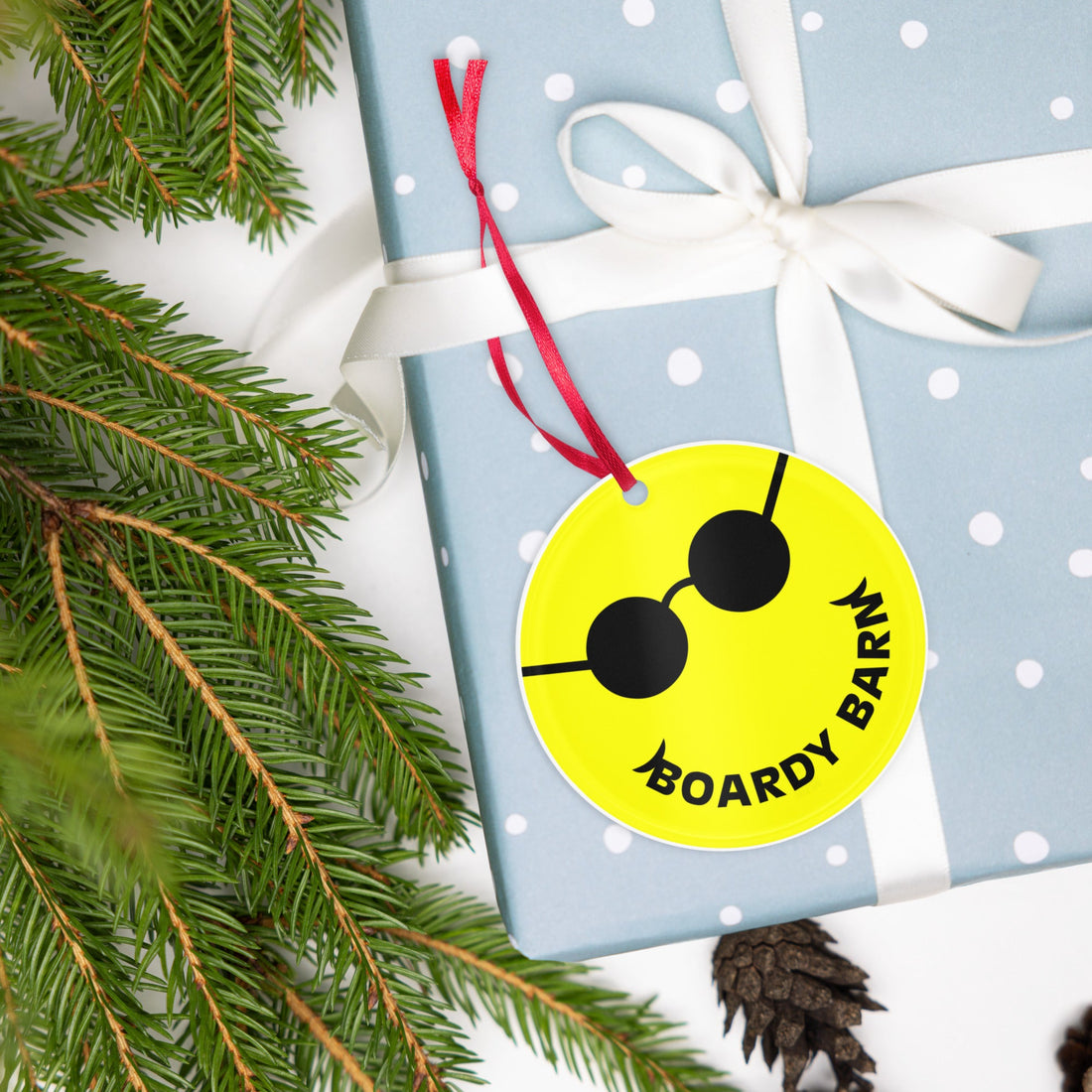 Boardy Barn Smiley Ornaments