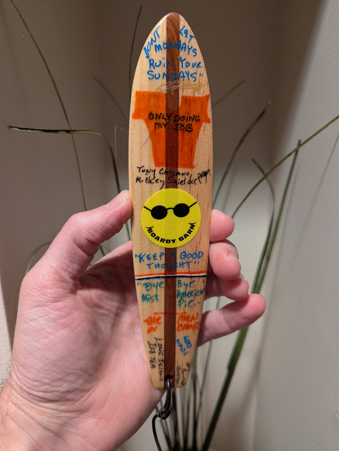 
  
  Handcrafted Boardy Barn Surfboard Bookmark by Quister
  
