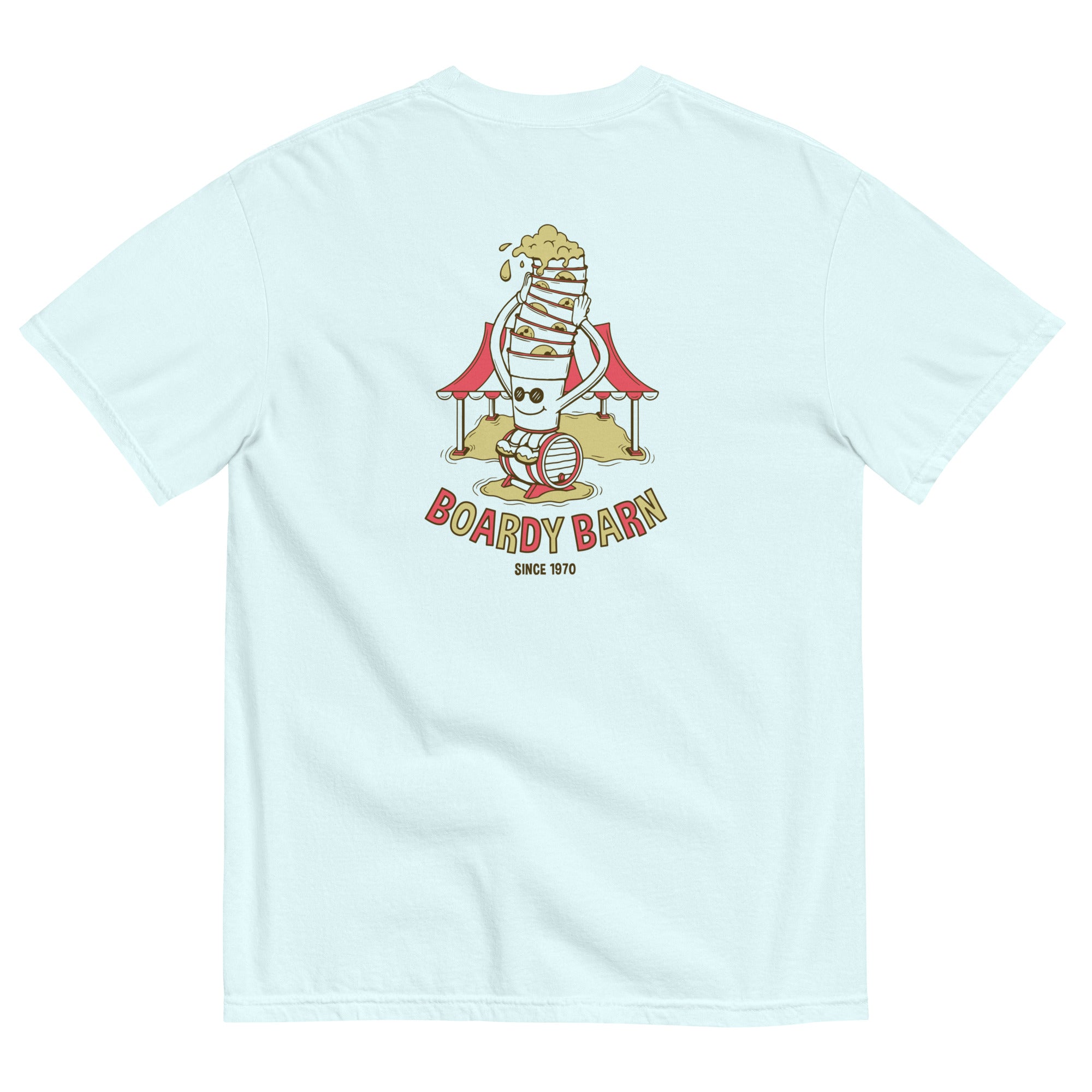 Boardy Barn Cup Stack - Unisex garment-dyed heavyweight t-shirt