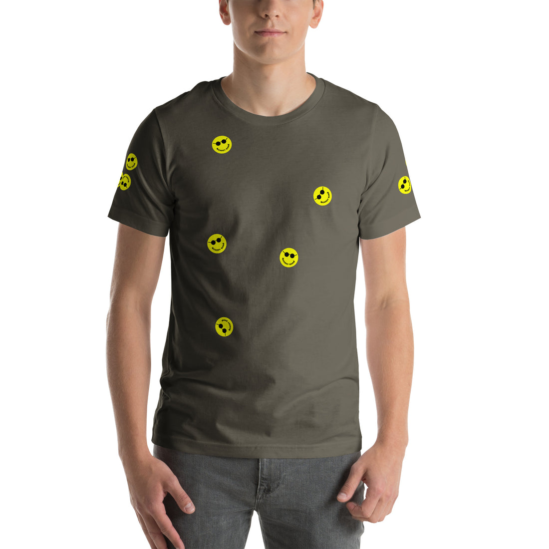 
  
  Unisex 'Stickers EVERYWHERE' Boardy Barn T-shirt
  
