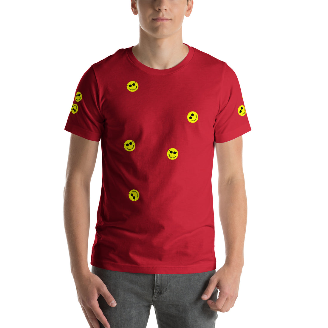 
  
  Unisex 'Stickers EVERYWHERE' Boardy Barn T-shirt
  
